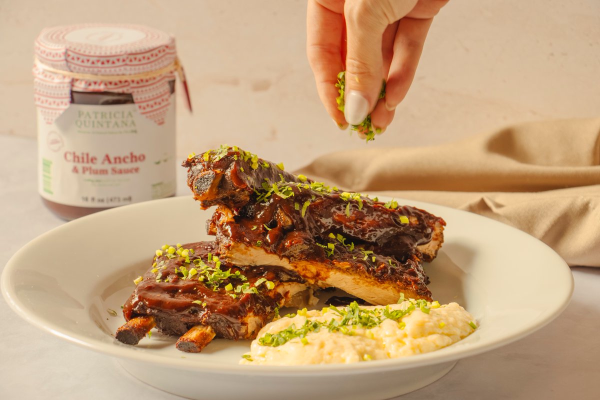 Sweet meets smoky. Patricia Quintana’s Chile Ancho and Plum Sauce brings bold flavor and subtle sweetness to your dishes.

Available on Amazon or chefpatriciaquintana.com/cooking-sauces/