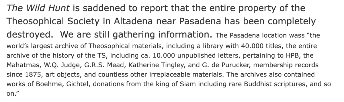 A devastating loss in the Los Angeles fires: