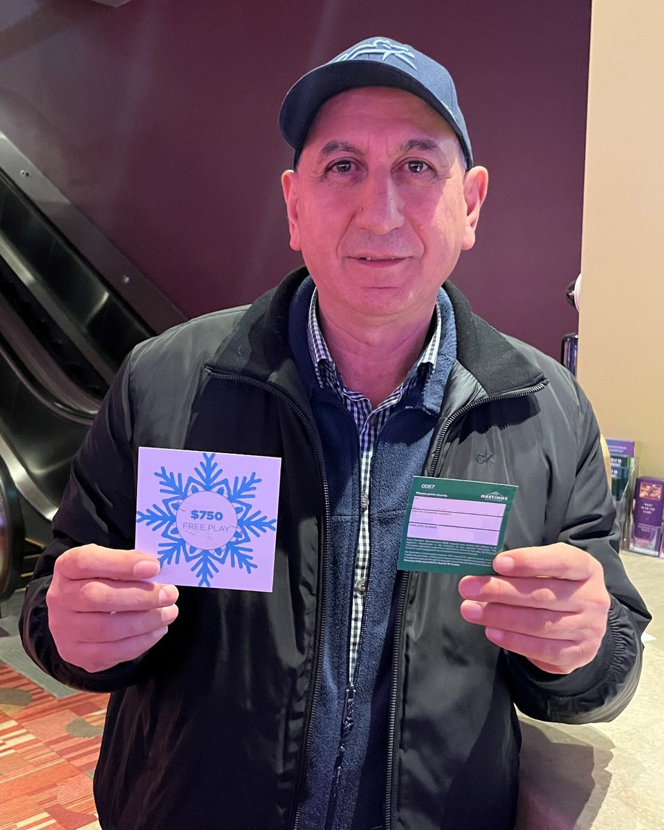 Huge congrats to Dikran! 🎉

He scored $750 Free Play in yesterday’s 8 p.m. Winners Wonderland' draw at Hastings Racecourse! 💰

Let’s all give him a big shoutout! 👏

19+

#BigWinner #Congrats #WinnerAtHastings #Hastingscasinos #CasinosBC #WinnersWonderland