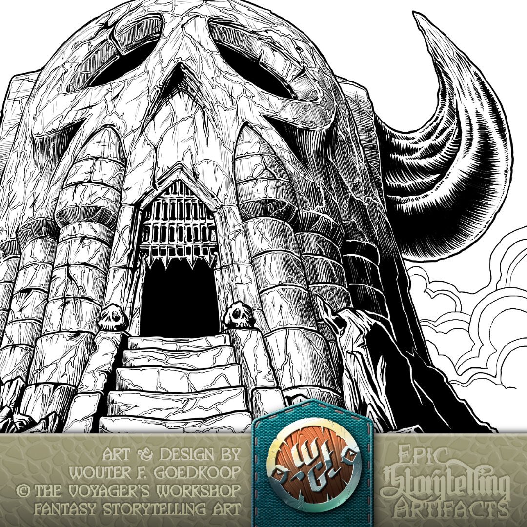 Take a deep breath before you rush in! Where will you and your friends be adventuring this weekend?

thevoyagersworkshop.com/products/encou…

#fantasyart #ttrpg #ink #illustration #oldschool #rpg #dungeoncrawl #noai