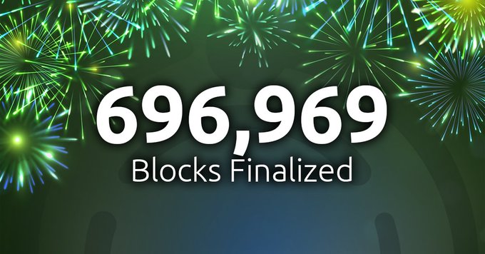696,969 blocks have been finalized by GHOST TestNet! We are stable AF 👻🚀

More Full Node operators and Validator are needed so act now!

Become a GHOST Chain Node Runner 👇
🔗 https://chain.ghostchain.io/