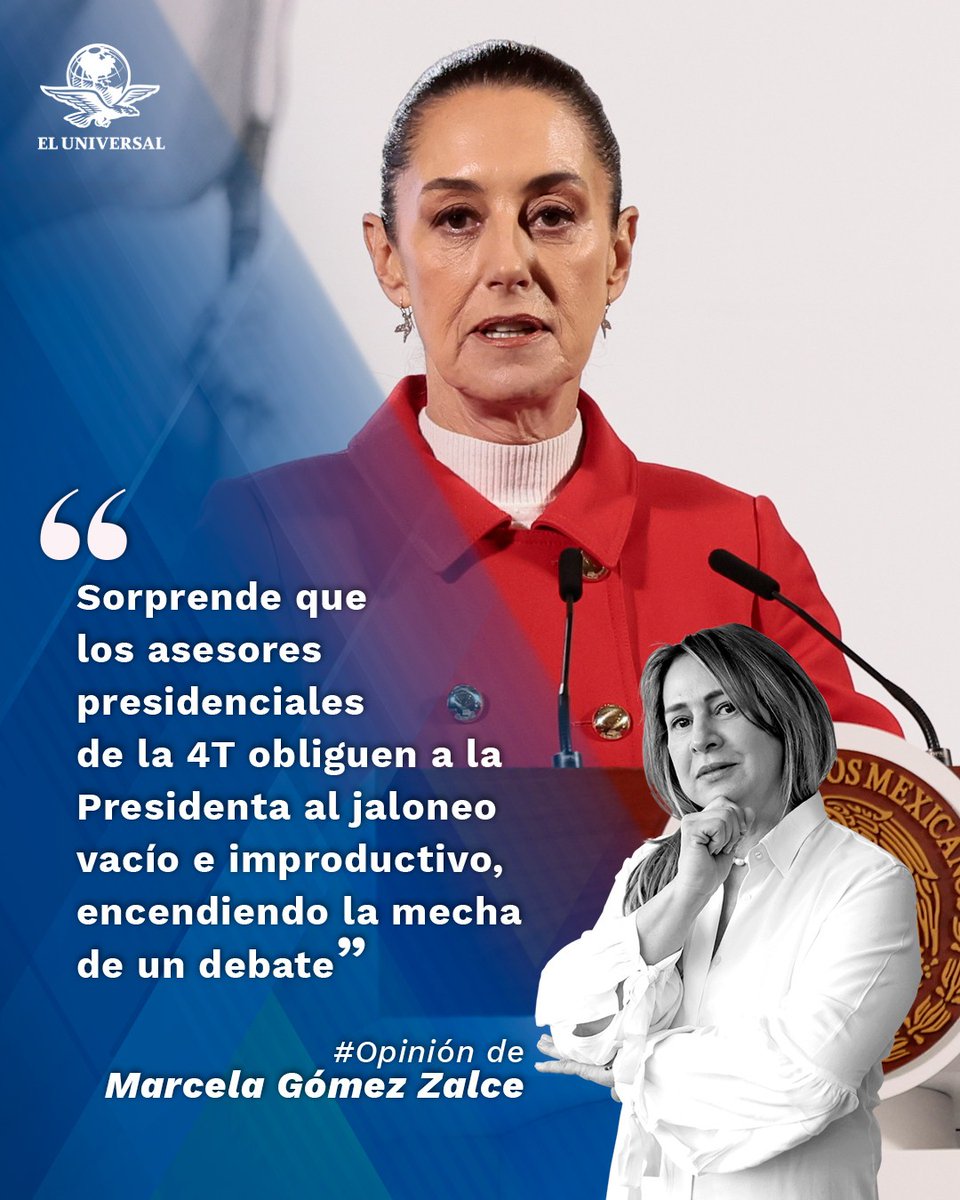 El_Universal_Mx's tweet image. "Entrar en una dinámica de debate en el ámbito público o político con el próximo presidente estadunidense no es una decisión sopesada y fríamente calculada, sino exhibe una dosis de arrebatos emocionales y es justo el botón que Trump sabe oprimir" #Notaplus #Opinión de…