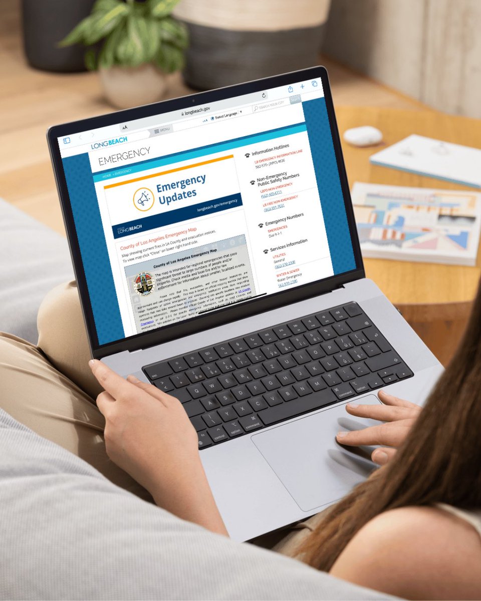 Did you receive an emergency alert? Visit our Emergency Updates webpage at longbeach.gov/emergency for the most current updates related to fire conditions in Los Angeles County (including official evacuation notices), air quality in Long Beach, where to donate and more.