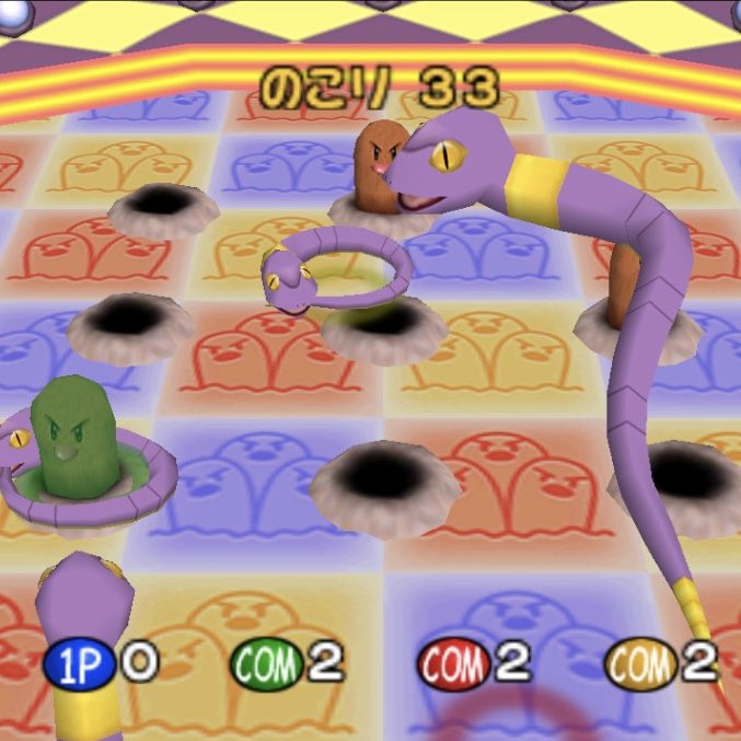 kodoroom's tweet photo. ポケモンスタジアム2のミニゲームをイメージして、輪投げとして遊べるようにしました。
#アイロンビーズ
#しゃんぶるだんふぁん https://t.co/8mXseki5lb