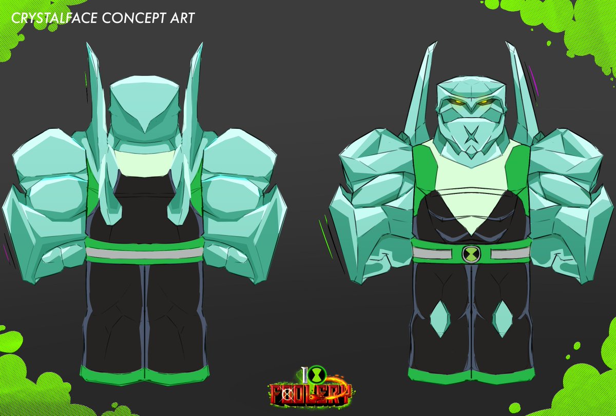 We present Crystalface's concept art...💎
--
✦ Discord: discord.gg/GssEz2bGBN
--
[ #Ben10 #gamedevelopment #ROBLOX #RobloxDev #Upcoming #anime #new #battlegroundsgame #conceptart #diamondhead #art #characterdesign ]