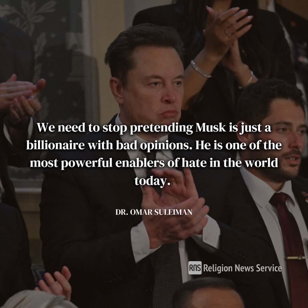 Elon Musk’s transformation into a full-blown, far-right Islamophobe happened right after his red-carpet tour with Prime Minister Benjamin Netanyahu in Israel.

Read my latest: religionnews.com/2025/01/10/deb…