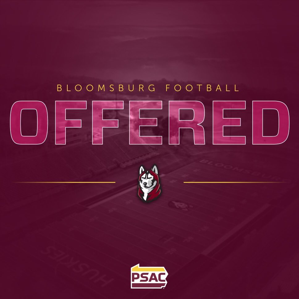 After an amazing visit and conversation with <a href="/SheptockFrank/">Frank Sheptock</a> I am very blessed to receive an offer from Bloomsburg! <a href="/zachmartin34/">Zach Martin</a> <a href="/CoachBernocco/">Josh Bernocco</a> <a href="/BloomUFootball/">Bloomsburg Football</a> 
<a href="/LSFootball1/">L-S Football</a>
⁦<a href="/LSfootballVicR/">Vic</a>⁩