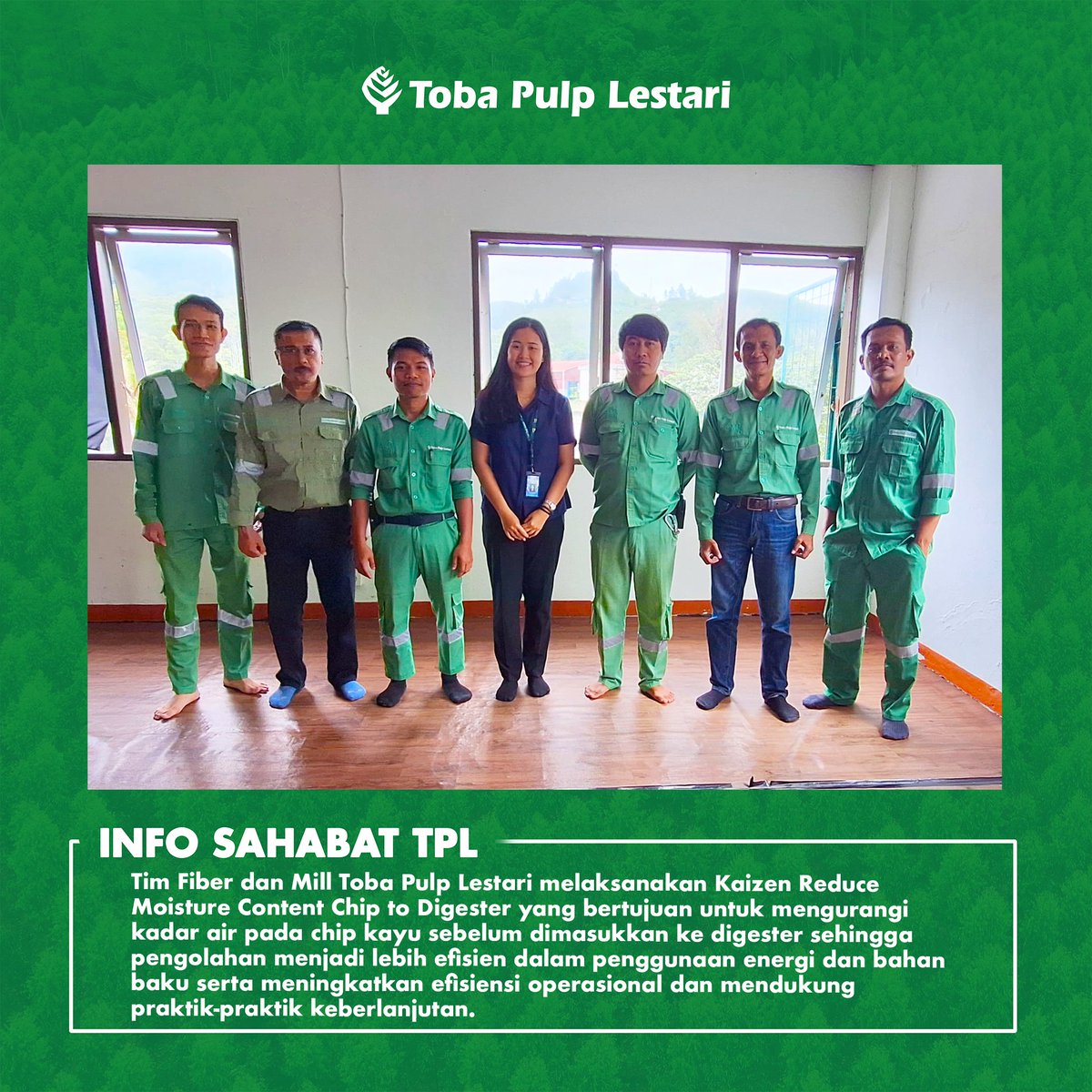 tobapulp_id's tweet photo. #TobaPulpLestari
#TPL
#TPLHadirBerkontribusi
#LifeatTobaPulpLestari
#GoodForCommunity
#GoodForCountry
#InfoSahabatTPL https://t.co/M2zurkFpwA