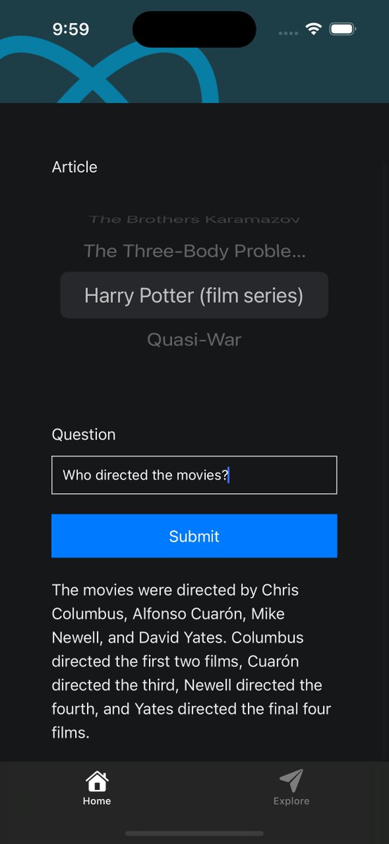 useRNPatterns's tweet image. Just published a blog post about building an AI-powered RAG app with RN, LangChain, and Node. It lets you chat with Wikipedia articles. Check it out rnpatterns.dev/blog/wikichat-…