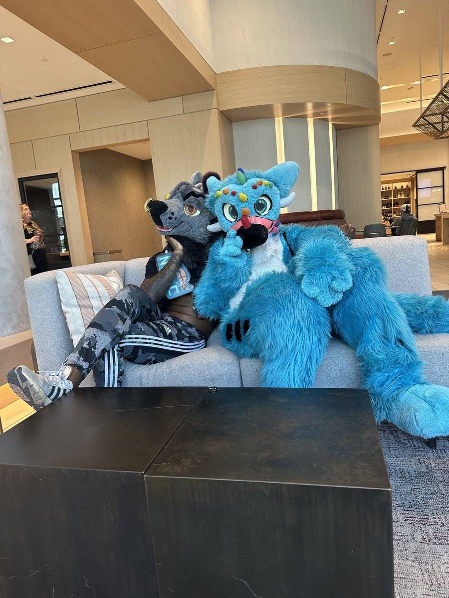 PartyWolfZayn's tweet image. It’s fursuit Friday and mentally I’m still at #PDFC2025 pretending to be a silly little wolf