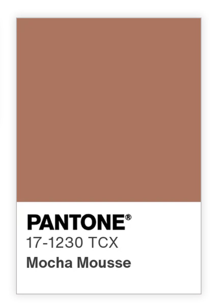 “Una cálida tonalidad marrón imbuido de una riqueza inherente que transmite la deliciosa calidad del cacao, el chocolate y el café, apelando a nuestro deseo de bienestar”. <a href="/pantone/">PANTONE</a> 2025