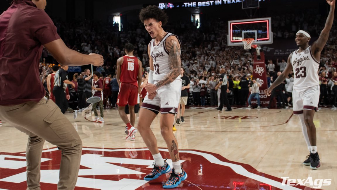 lukeevangelist_'s tweet image. The stage is now set: 

No. 10 Texas A&amp;amp;M vs No. 5 Alabama
Saturday night, 8 pm at Reed Arena

A&amp;amp;M’s first top 10 matchup since 2007.

The first top 10 home matchup in program history.

The last time these two played at Reed Arena, A&amp;amp;M took down No. 2 Alabama.

PACK REED‼️