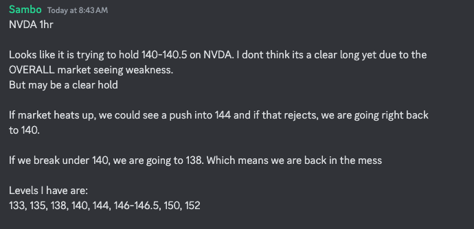 SamboTrades's tweet photo. Straight out of the Morning Analysis, we saw a very nice pop into 144, which was instantly rejected, dropping us straight to 138. 

It doesn't get much better than this! https://t.co/jQTN8AxaPq