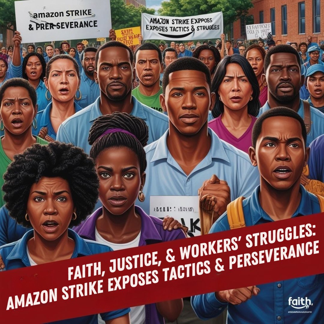 EVERYWHERE_POD's tweet image. ✊🔴 Faith-driven workers are standing firm! The Amazon strike reveals the relentless fight for fair treatment against corporate oppression. Trust in Yahweh’s justice! #AmazonWorkers #WorkersRights #Unionization #LaborRights #JusticeInTheWorkplace 🌟
youtu.be/rK9148FYzGI