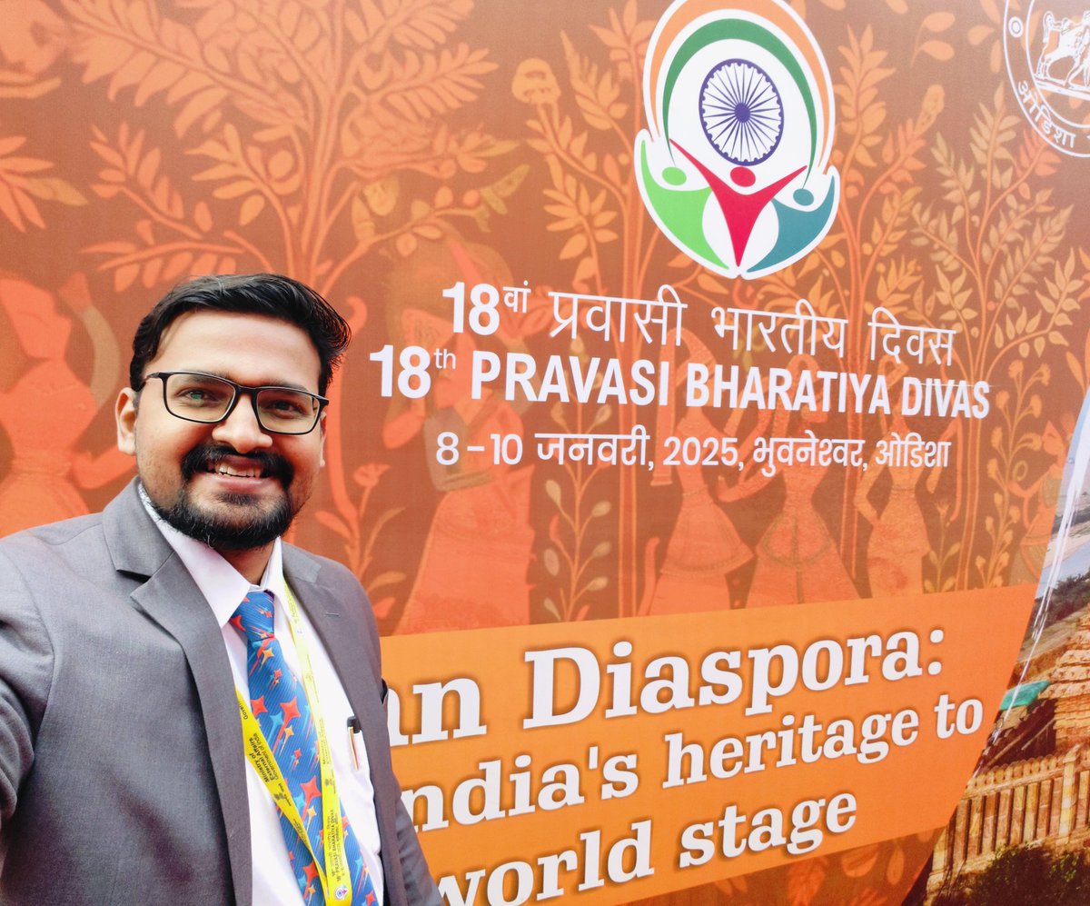 Attending the Pravasi Bharatiya Divas 2025 with the vibrant Indian Diaspora at Bhubaneswar, Odisha.

#PBD2025 #PravasiBharatiyaDivas2025 #PravasiBharatiyaDivas 

<a href="/diaspora_india/">Diaspora India Connect</a> <a href="/mygovindia/">MyGovIndia</a> <a href="/PMOIndia/">PMO India</a> <a href="/CMO_Odisha/">CMO Odisha</a> <a href="/MEABharat/">Ministry of External Affairs Bharat</a>