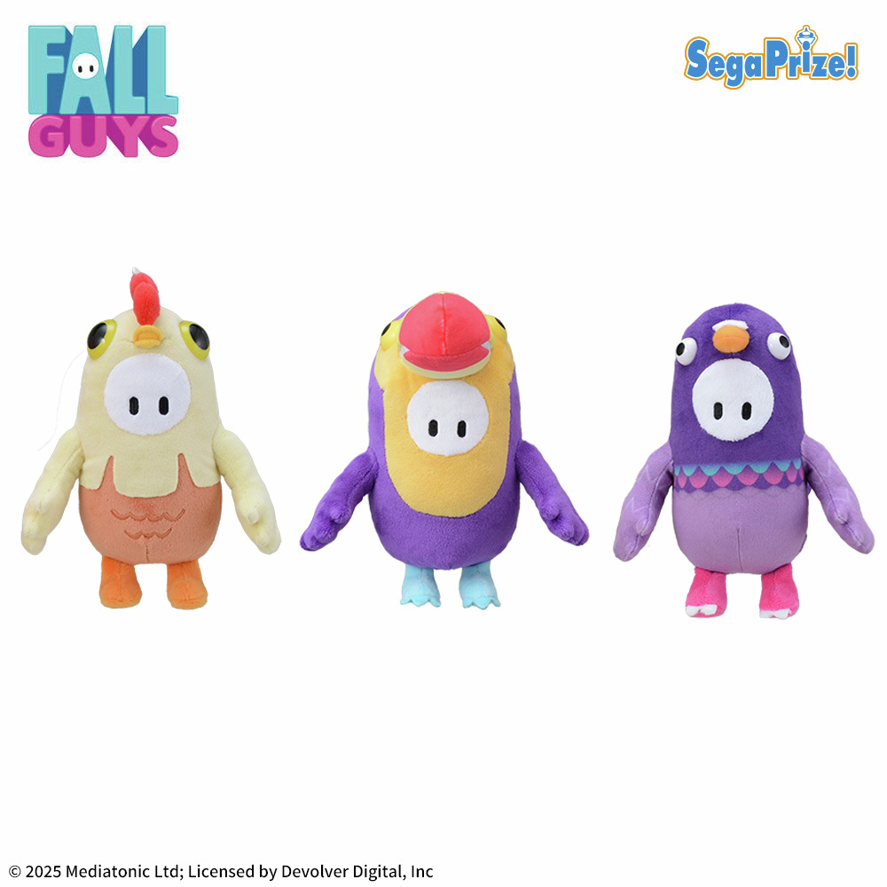プライズ】 『Fall Guys』の人気スキンを集めたぬいぐるみが、セガ