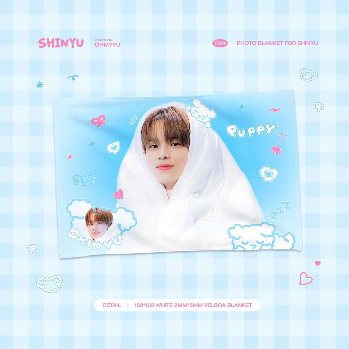 TWSHK247's tweet photo. (推主飯制)Shinyu 2025 42:CLUB FM Cheering kit (@ONMYYU_)代購
(已獲推主 @OHMYYU_ 站授權HK GO)

價錢 (包國際運費)
▪️ 도베르만 VER. (60x30cm) 
▪️ PUPPY VER.  (60x30cm)
▪️ CHU-♥ VER. (Size : 29cm) 
All : HK$142/1
▪️ P.B. (150x100cm) HK$190/1

Order link : https://t.co/rsMj2riJ9Y https://t.co/NW1Qyd3nFT