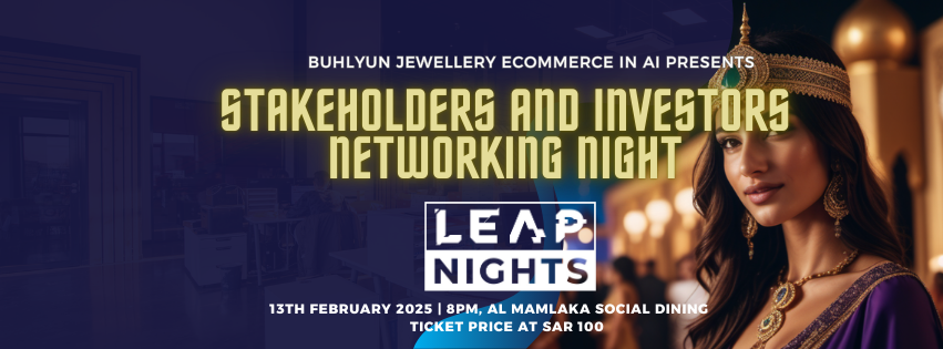 CraftsTecha's tweet image. We will be live on LEAP Nights soon! The Buhlyun Jewelry Ecommerce in Ai Stakeholders and Investors Night. #JewelleryTech #GoldInvestments #Vision2030