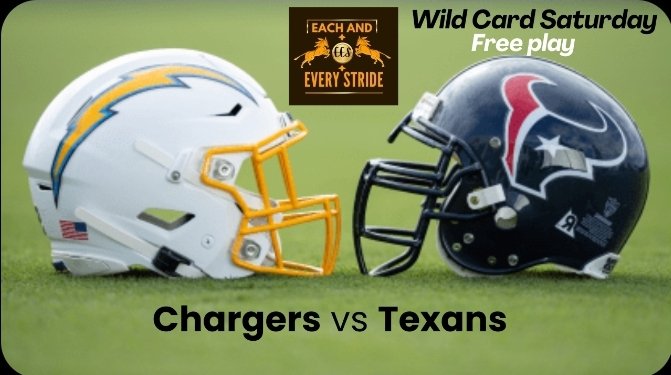 Eacheverystride's tweet image. Wild Card NFL weekend is ahead and I preview the Chargers⚡️and Texans 🏈 on the Each and Every Stride YouTube channel. Check it out for game insight and free play! #Handicapping #Gambling 

youtu.be/67FvQtGfrGY?si…