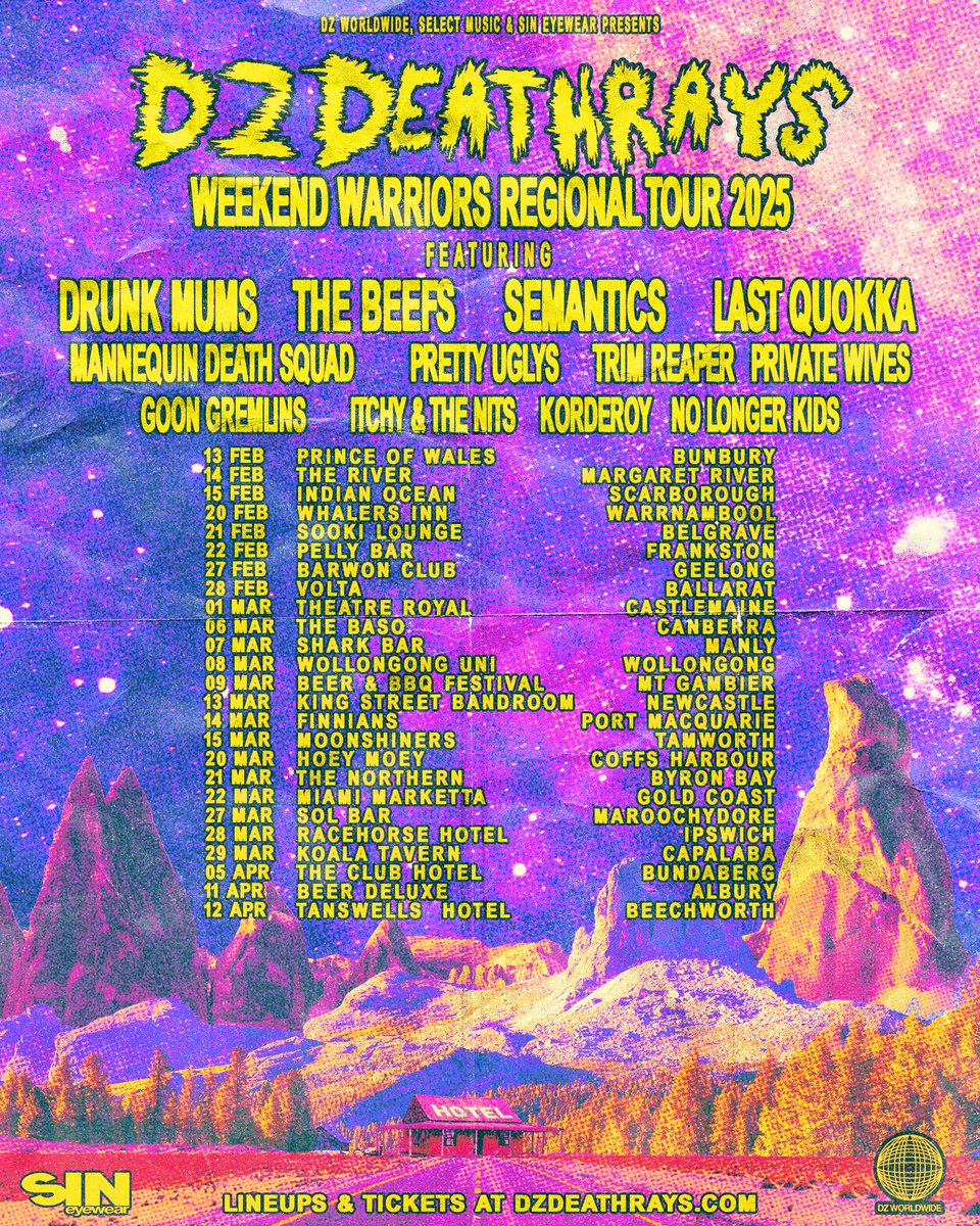 Aus tour starts next month! Get them tix while you can