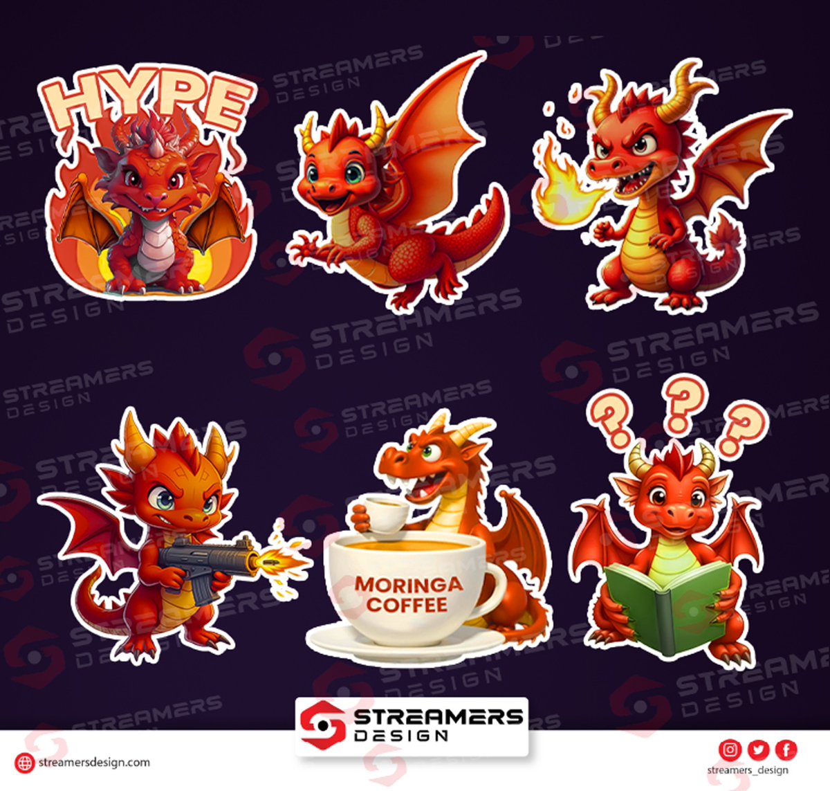 streamer_design's tweet image. Let your chat roar with dragon vibes! 🐲🔥

🎨Artist:  @imashleygracee 

Get Hand-drawn designs, unique to your requirements. DM or see our website for info!
#twitch #twitchstream #streamersdesign #twitchaffiliate #lookingforemotes #twitchemotes #emotes  #smallstreamerconnect