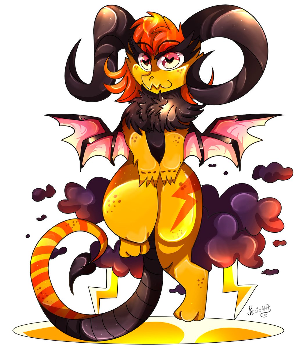 rocioam71's tweet photo. Lightning Dragon
#Digitalart #art #fantasy #dragon #dragonart #cute #commopen #commissionopen #rocioam7 https://t.co/Ux90jIY9KC