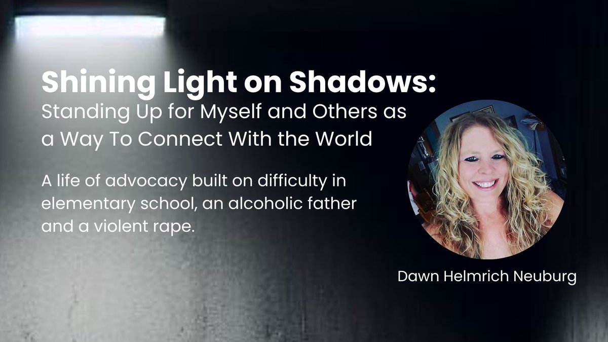 <a href="/dawner100/">Dawn Helmrich</a> <a href="/digimentors/">Digimentors</a> <a href="/sree/">Sree Sreenivasan</a> <a href="/phaldipur/">Pradnya Haldipur</a> <a href="/BigGreenPen/">Paula Kiger (She/Her)</a> <a href="/AnitaBGreen/">AnitaJo</a> <a href="/AtulGroverMD/">Atul Grover, MD, PhD</a> <a href="/TimGarvinUW/">Tim Garvin</a> <a href="/CauveryMadhavan/">Cauvery Madhavan</a> <a href="/SpinItSocial/">STEFFEN KAPLAN</a> <a href="/RoseHorowitz31/">Rose Horowitz, #WomenToFollow💃🏼</a> 2/x <a href="/dawner100/">Dawn Helmrich</a> traces her commitment to #advocacy to early childhood #trauma and a violent rape when she was 21. 

Join us for Ep. 21 of #ShiningLightonShadows: A Candid Conversation About #MentalHealth. (Thurs., Jan. 9 at 7pm ET / 6pm CT).

Blog Post 
🔗neilparekh.org/post/dawn-helm…