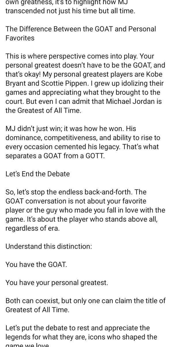 The_Herb_Baker's tweet image. I'm relieved that my guy Lonnie Harrell (aka @1PrimeObjective) has put an end to the G.O.A.T conversation (because it was never a debate). So let's squash the chat and stop playing these silly games, shall we? - #ijs #Respectfully #1stOption