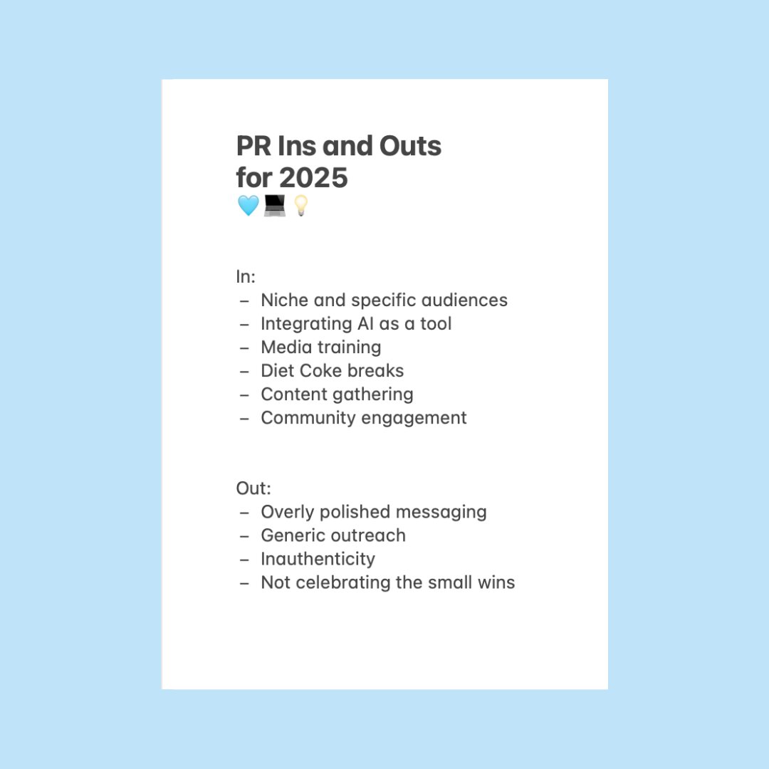 Hello to the year of authentic storytelling, goodbye to trends that are SO last year. 😉 

Looking for more PR trends? Check out our latest blog post to discover the public relations trends to keep an eye on this year: bit.ly/3BLEpY1.