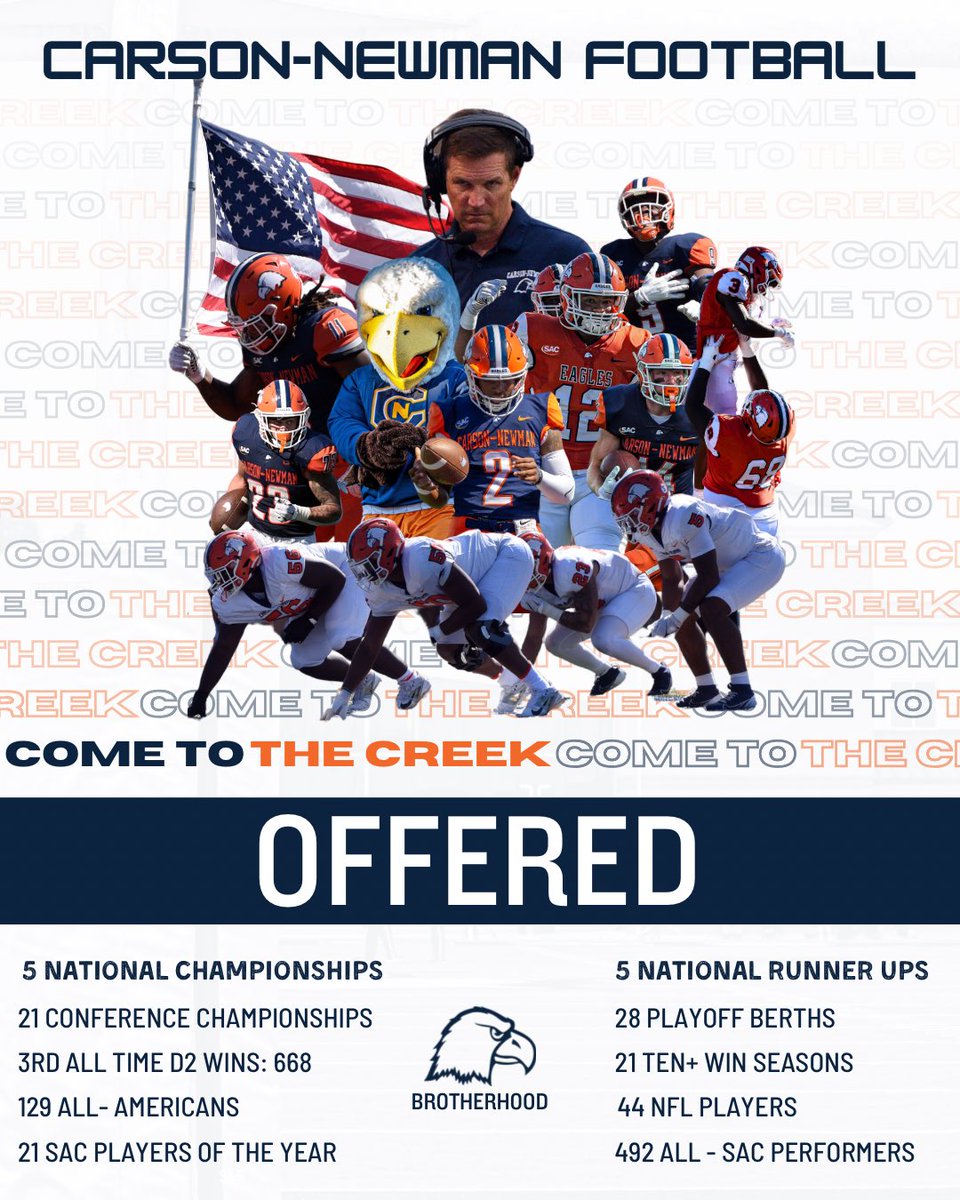 Alex Wallace (@alexwallace731) on Twitter photo Extremely blessed to have received an offer from Carson-Newman. <a href="/Coach_CGoins/">Caleb Goins</a> <a href="/USJAthletics/">USJ Bruins Athletics</a> Extremely blessed to have received an offer from Carson-Newman. <a href="/Coach_CGoins/">Caleb Goins</a> <a href="/USJAthletics/">USJ Bruins Athletics</a>
