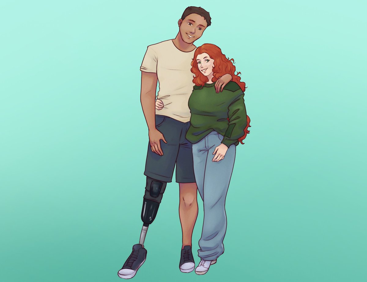 AuthorCVRose's tweet photo. ITS HERE!!! 

my BEAUTIFUL manny &amp; val thanks to @Pegaslick for making my characters come to life 😍😍 https://t.co/VxfiVfPTCD