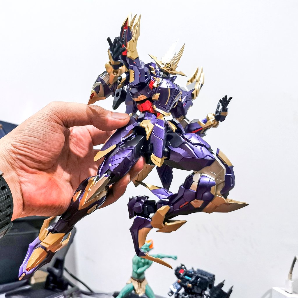 ggnn83's tweet photo. I just received MJZ-01 Oda Nobunaga in 1/100 scale. I think it is very good considering it is the company's first product. The joints are strong and there are a lot of accessories. It is a Moshow style metal frame figure and not a model kit.

#hotgeneral https://t.co/jowFyvkjgV