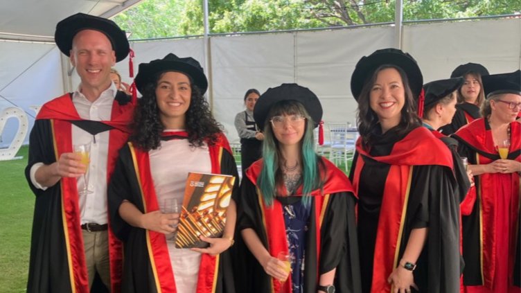 A huge congratulations to our Honours and PhD students who graduated from <a href="/uwanews/">UWA</a> in December! 🎓

We are incredibly proud of their achievements and their contributions to the WA Kids Cancer Centre.
We can’t wait to see what they achieve next!