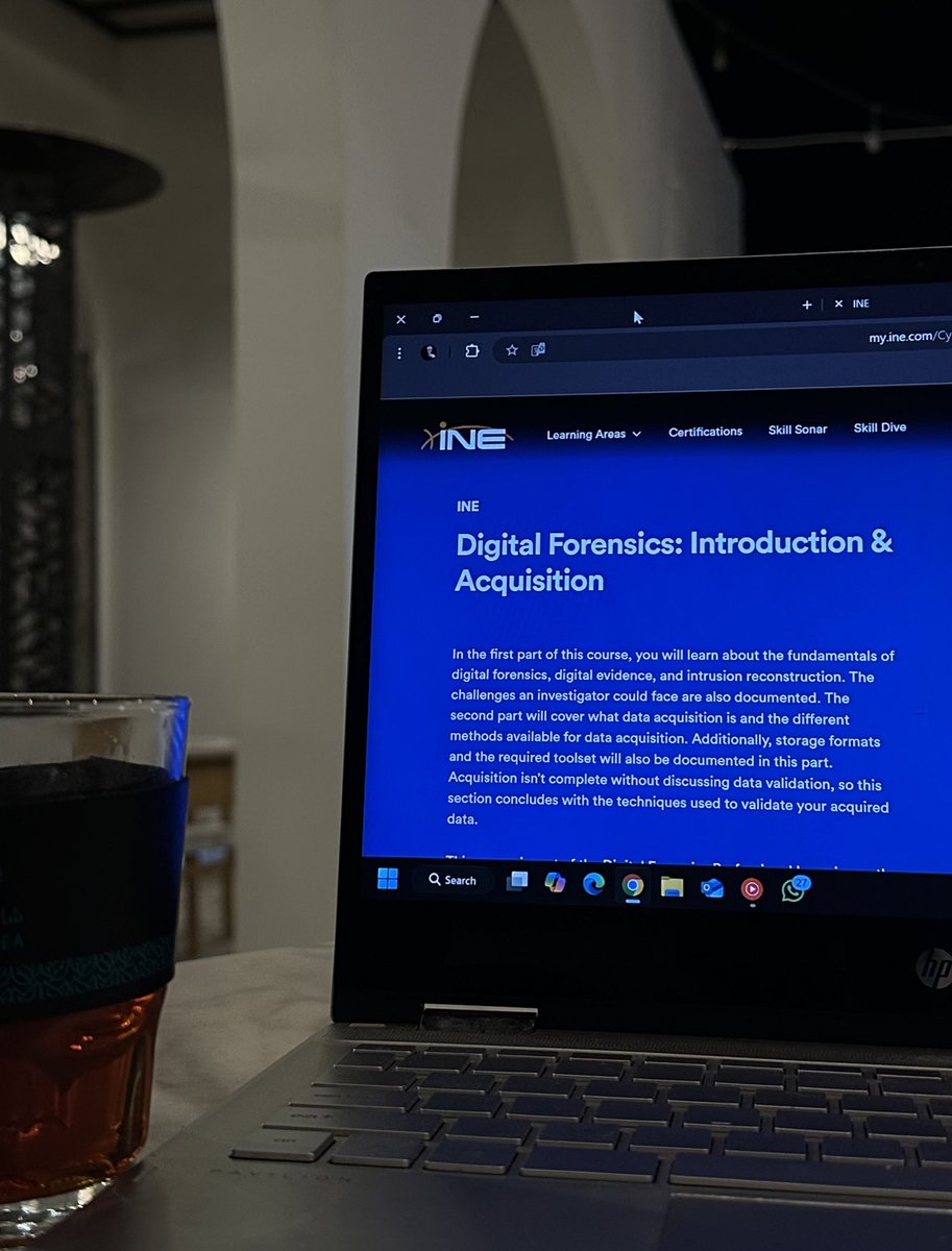 Hus_mj1's tweet image. رحلة جديدة والوعد بإذن الله eCDFP 🔍💪🏼 

#eCDFP
#تحري_رقمي