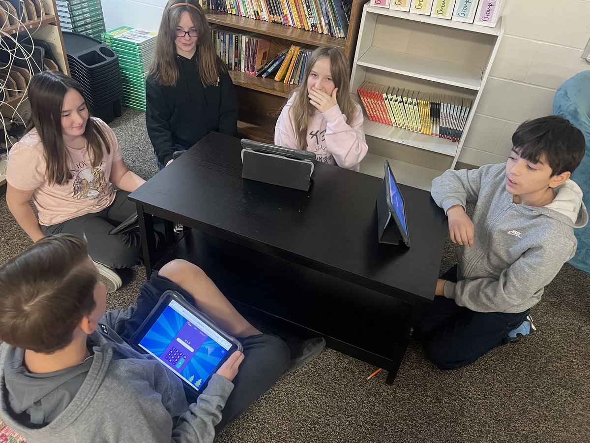 Miss Nimmer's 6th-grade class dove into ratios with Fruit Loops and math lab stations today! Hands-on learning = great engagement! 🍎📊 #TSwildcats1 #bpsne