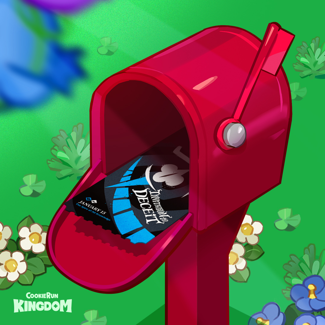 CRKingdomEN's tweet photo. Mysterious tickets have been delivered all over the Cookie World 🎟️
Who on Earthbread sent them? We can only speculate… 🤔

🍪 What's going on? 👀

#CookieRun #CookieRunKingdom #CRK4th https://t.co/QR2H4A2Lqg