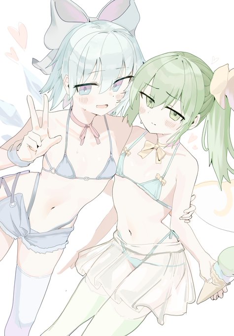 skebにてチルノちゃんと大妖精ちゃんを描かせて頂きました! 