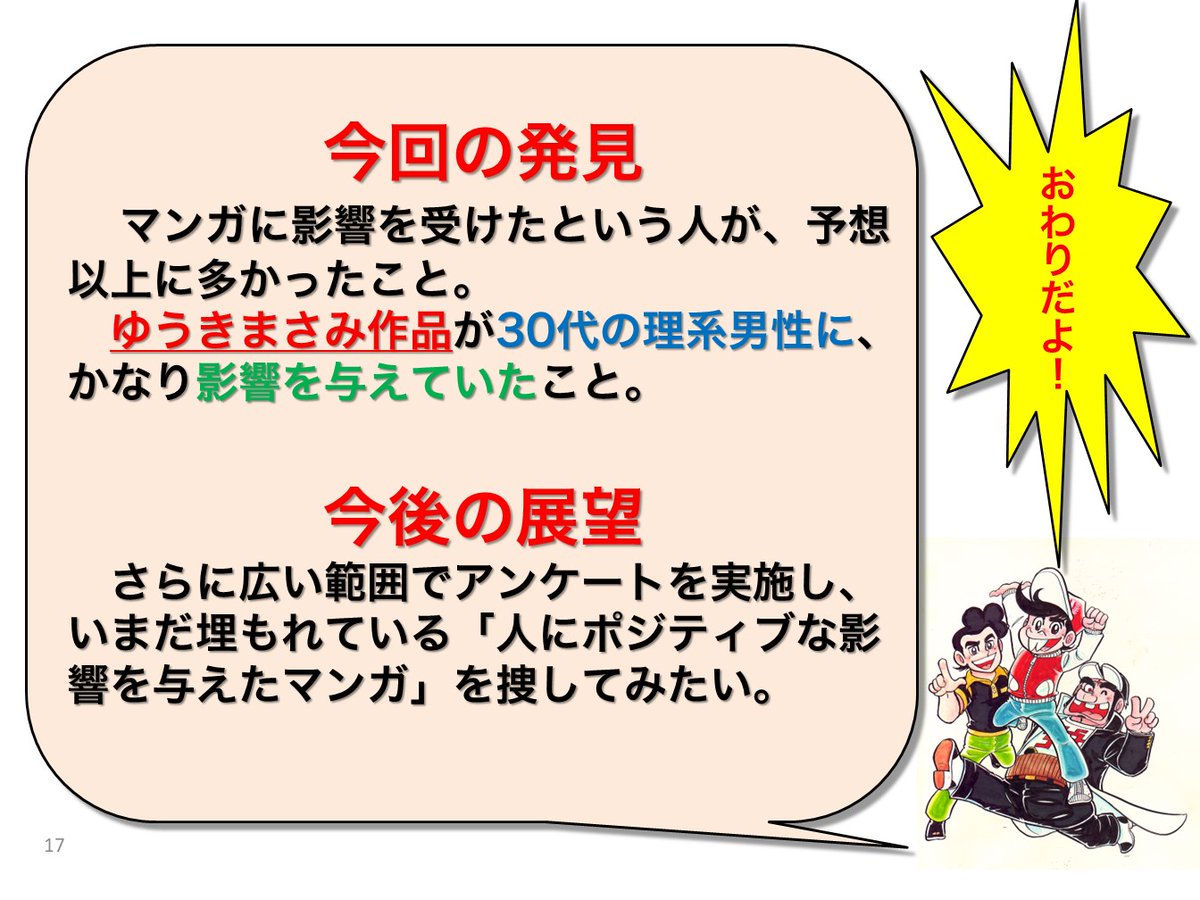 マンガが人に与えるポジティブな影響(5/5)

#マンガが人に与えるポジティブな影響
#日本マンガ学会
#すがやみつる 