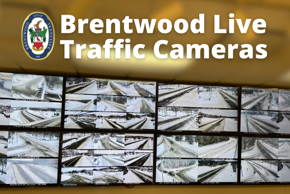Residents are encouraged to stay home on Friday to allow for plowing and salting state routes and arterial roads. The focus is to clear those roads, not neighborhood streets, for emergency vehicles. See road conditions using Brentwood’s traffic cameras: bit.ly/3kFP6i7