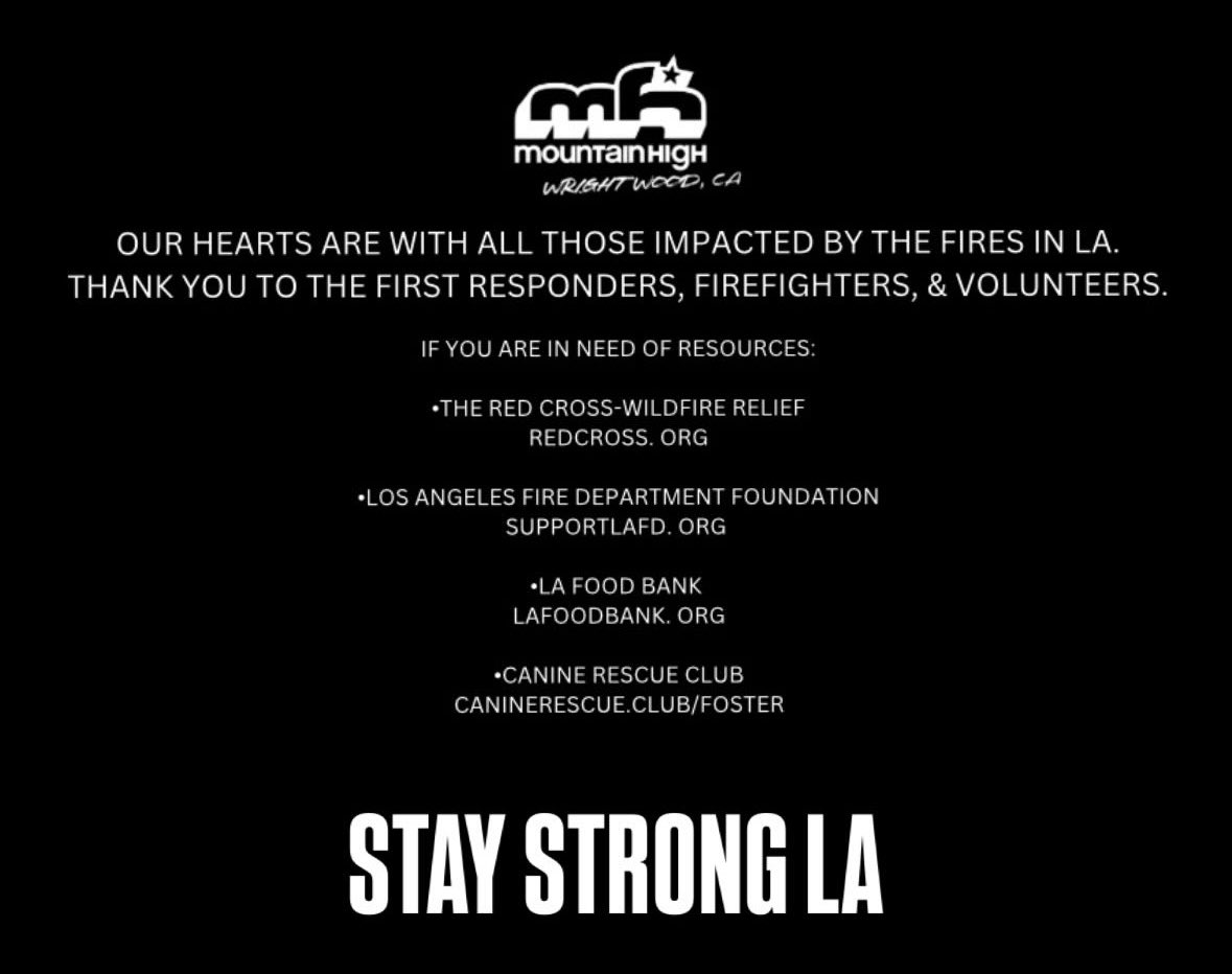 Our hearts go out to everyone affected by these Los Angeles fires. Thank you to the first responders, firefighters, &amp; volunteers for working endlessly to put out this tragedy.

For resources: <a href="/RedCrossLA/">Red Cross Los Angeles</a> 🙏🏻