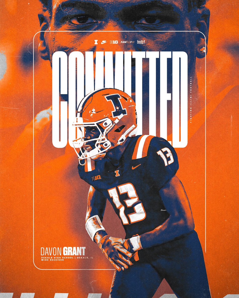 Davon Grant (@davong2026) on Twitter photo I’m blessed to say that I have committed to the University of Illinois!🖤🧡💙 #ILL <a href="/coachjstepp/">Coach Justin Stepp</a> <a href="/BretBielema/">Bret Bielema</a> @DreBrownILL <a href="/coachPatRyan/">Pat Ryan</a> <a href="/C_Twice/">Coach Crum</a> <a href="/CoachSchneeman/">Derek Schneeman</a> <a href="/EDGYTIM/">Timothy “EDGYTIM” OHalloran</a> <a href="/chuckharden7979/">@Coach Harden</a> <a href="/JWerner247/">Jeremy Werner</a> <a href="/dekalb_football/">DeKalb Football</a> @DekalbBoysHoops <a href="/1barbathletics/">DeKalb Barbs</a> <a href="/BarbBoosters/">DeKalb Barb Boosters</a> I’m blessed to say that I have committed to the University of Illinois!🖤🧡💙 #ILL <a href="/coachjstepp/">Coach Justin Stepp</a> <a href="/BretBielema/">Bret Bielema</a> @DreBrownILL <a href="/coachPatRyan/">Pat Ryan</a> <a href="/C_Twice/">Coach Crum</a> <a href="/CoachSchneeman/">Derek Schneeman</a> <a href="/EDGYTIM/">Timothy “EDGYTIM” OHalloran</a> <a href="/chuckharden7979/">@Coach Harden</a> <a href="/JWerner247/">Jeremy Werner</a> <a href="/dekalb_football/">DeKalb Football</a> @DekalbBoysHoops <a href="/1barbathletics/">DeKalb Barbs</a> <a href="/BarbBoosters/">DeKalb Barb Boosters</a>