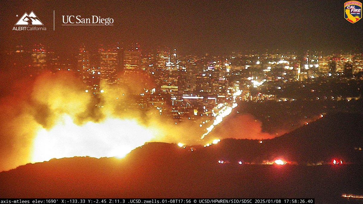 KTLA's tweet photo. #SunsetFire: Mandatory evacuations have been ordered for Laurel Canyon Blvd (on the west) to Mulholland Drive (on the north) to 101 Freeway (on the east) down to Hollywood Blvd (on the south). Fire is estimated at 10 acres. Live coverage: https://t.co/TiezXrAIzc https://t.co/bM9KIRIWWu