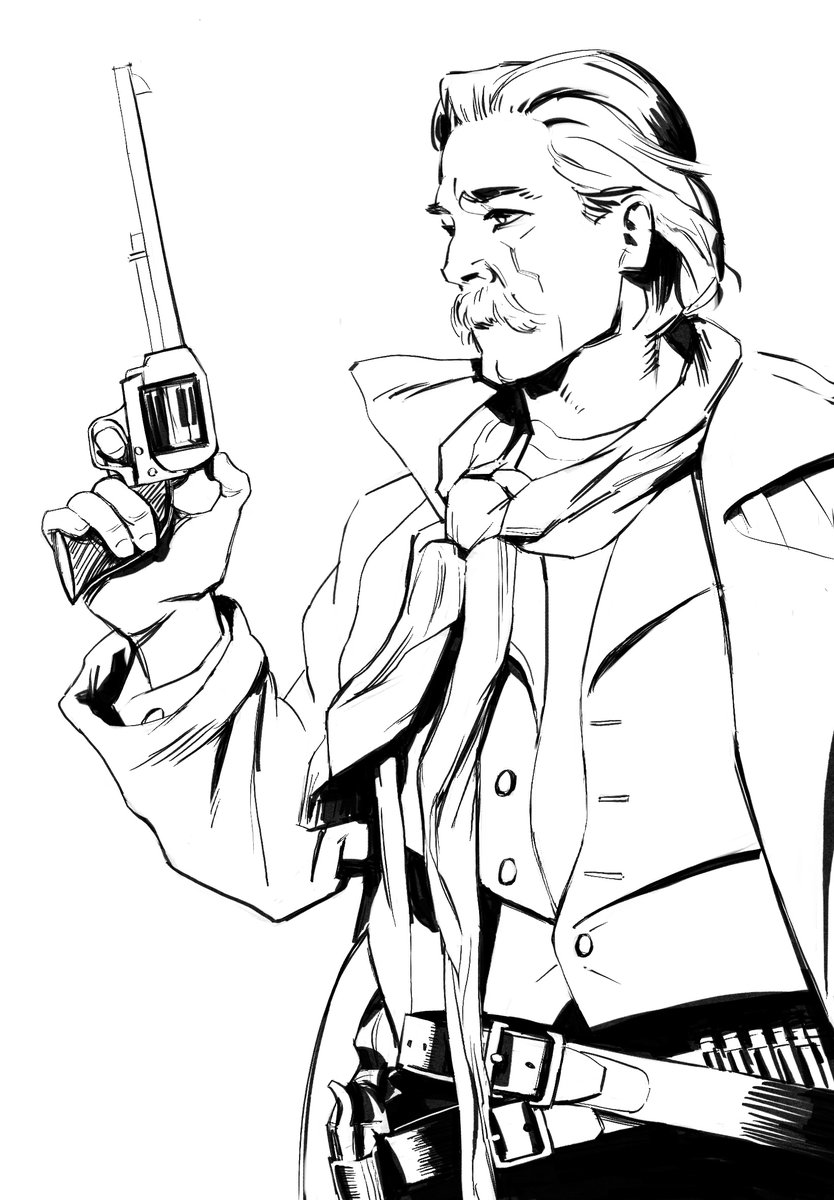 Perplexity_00's tweet image. A sketch from Tombstone trying out my new ipad.