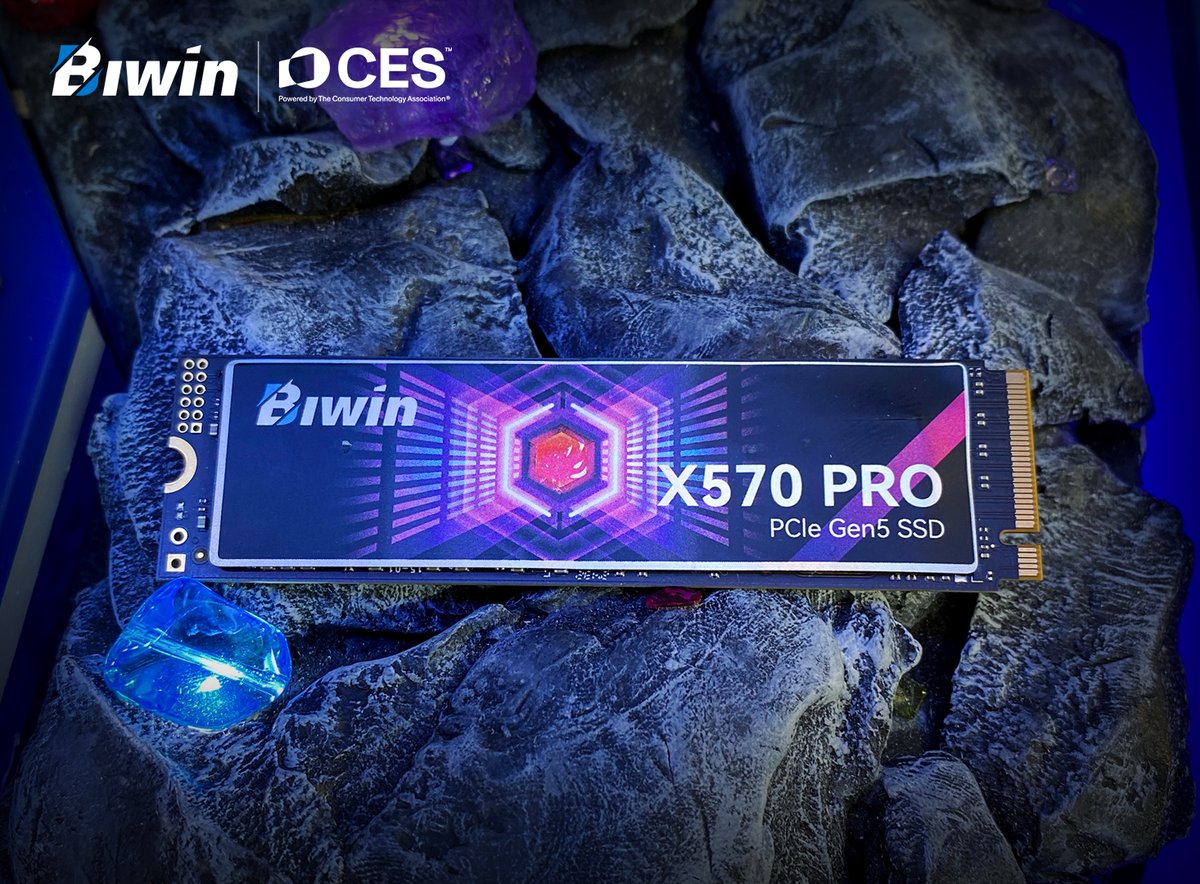 biwin_tech's tweet photo. Biwin’s busy first day at CES 2025! Our award-winning Black Opal DW100 and MOD are stealing the show, while the X570 PRO Gen5 SSD hits 14,000 MB/s speeds. Gamers loved the NV7400 SSD on PS5. Visit us at LVCC North Hall #8205 or our Bellagio suite!
#BiwinBuiltToWin #CES2025 https://t.co/nPh7JiIypS