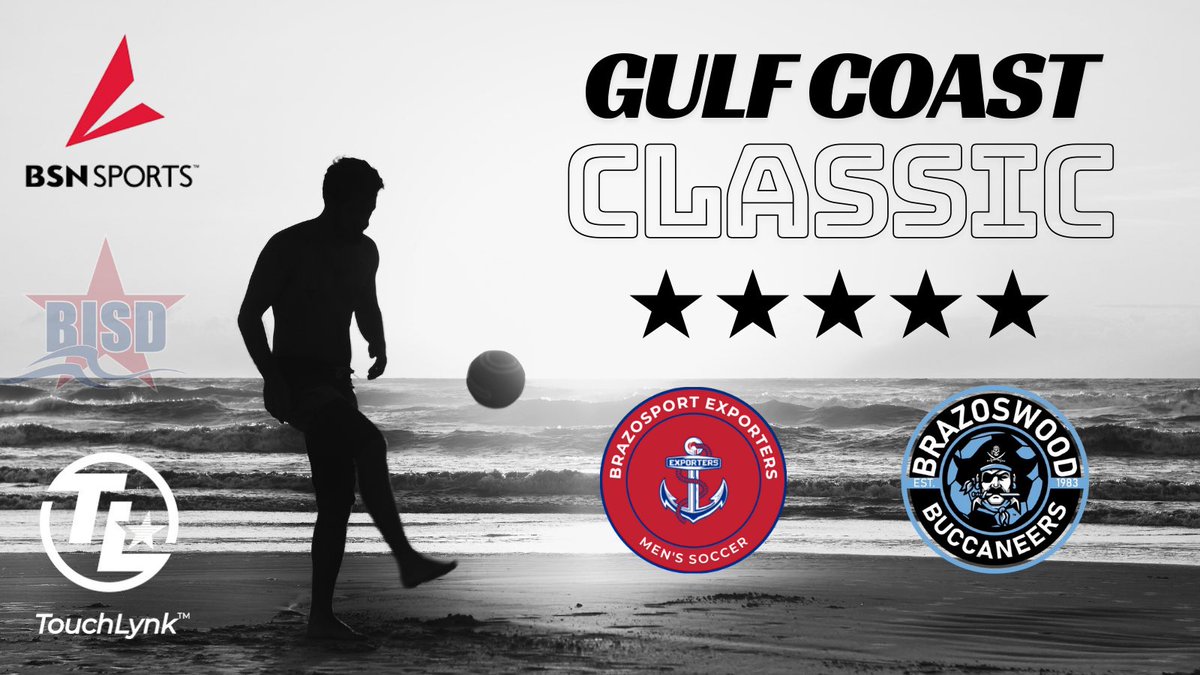 Welcome to the 2025 GULF COAST CLASSIC hosted by <a href="/ExporterSoccer/">Exporter Soccer</a> &amp; @bwoodbucsoccer. <a href="/BrazosportISD/">Brazosport ISD</a> is excited to host the 10 participating teams. 

Thanks to our sponsors!
<a href="/BSNSPORTS/">BSN SPORTS</a> 
<a href="/TouchlynkTM/">TouchLynk</a> 

<a href="/Coach_Goodling/">Thad Goodling</a> <a href="/Coach365USA/">Jay Zeller</a>