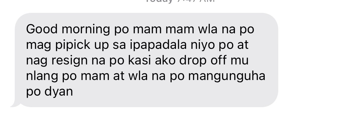 luviemail's tweet photo. Nagmessage j&amp;t rider na nagppick-up kanina and apparently di na daw po siya makakapag pick up kasi nagresign na siya :( so I'll be dropping parcels off tomorrow nalang since it's my rest day naman https://t.co/DCrTs465Nv