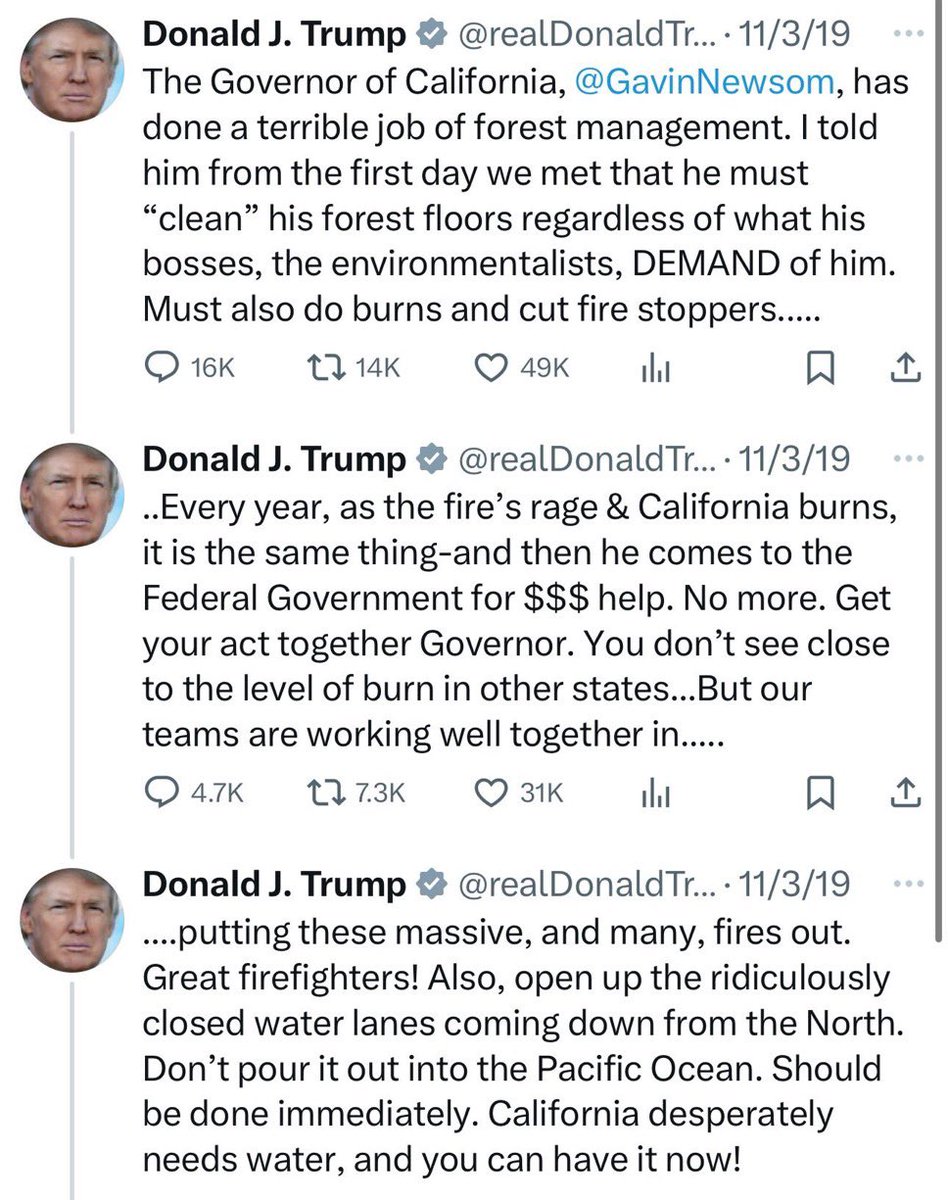 libertyLense's tweet image. No one is politicizing this—stop whining and face reality. Your disastrous policies are what exacerbated the situation. Trump has been pointing out these facts since 2019, and you’ve done nothing but deflect and blame.