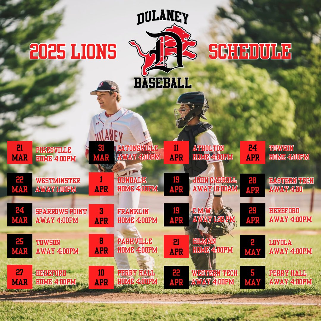 2025 Schedule