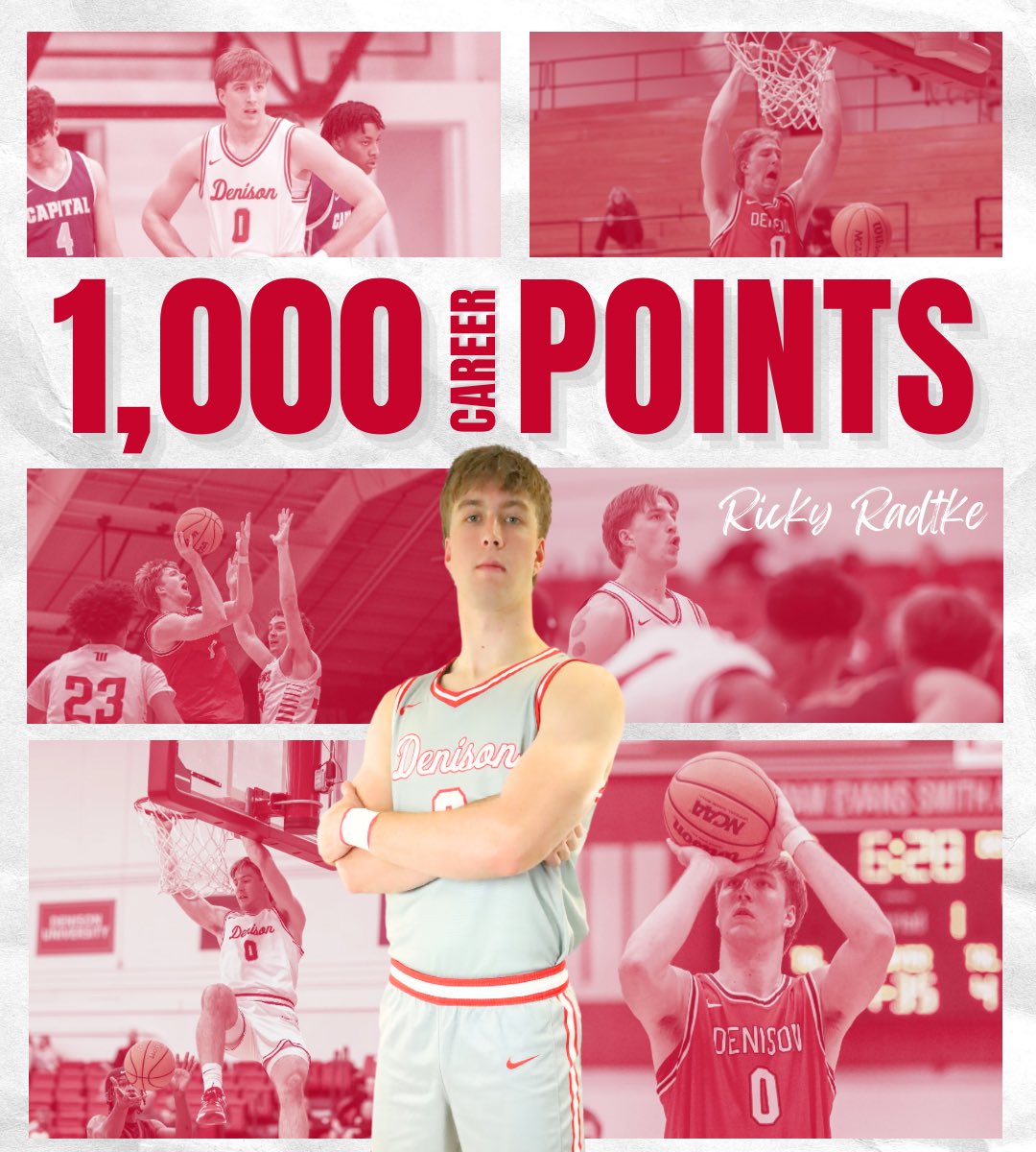 denisonsports (@denisonsports) on Twitter photo 1️⃣0️⃣0️⃣0️⃣ Career Points for Ricky Radtke! 🏀🔥🎉 #GBR #DenisonBasketball #BigRed <a href="/DenisonHoops/">Denison Basketball</a> 1️⃣0️⃣0️⃣0️⃣ Career Points for Ricky Radtke! 🏀🔥🎉 #GBR #DenisonBasketball #BigRed <a href="/DenisonHoops/">Denison Basketball</a>