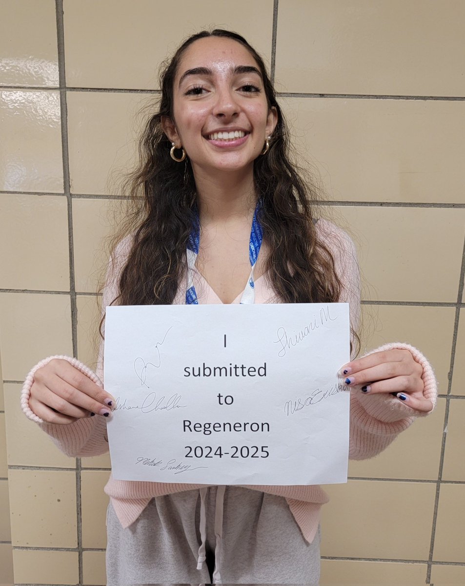 JeanetteCollet1's tweet photo. From submitting her application to being named a Regeneron STS Scholar, Ishana has shown incredible dedication and passion for research. Proud to celebrate this well-deserved achievement! #NeuronalMigration @CSHL #FutureScientist @RegeneronSTS @Society4Science @CommackSchools https://t.co/DsWoSqAlUY